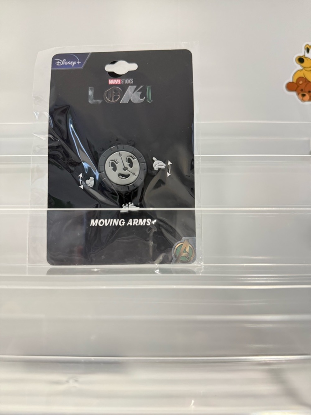 Marvel Loki Miss Minutes Moving Arms Pin